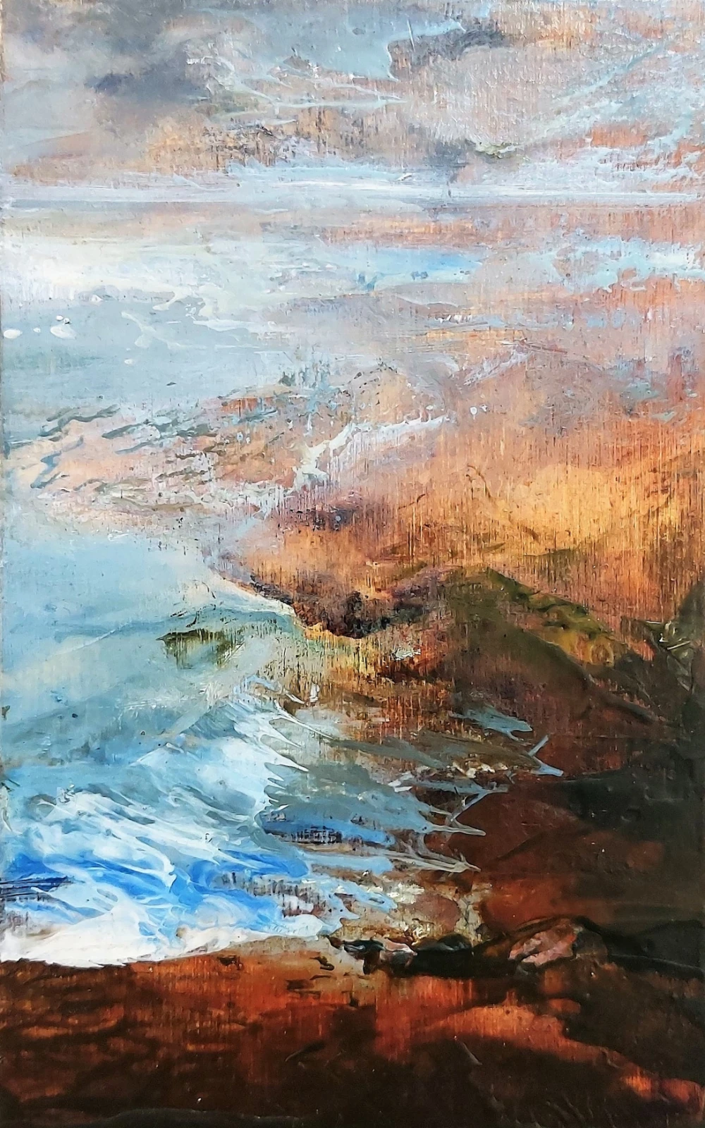 Abstract landscape impression 5 door Astrid Stoffels