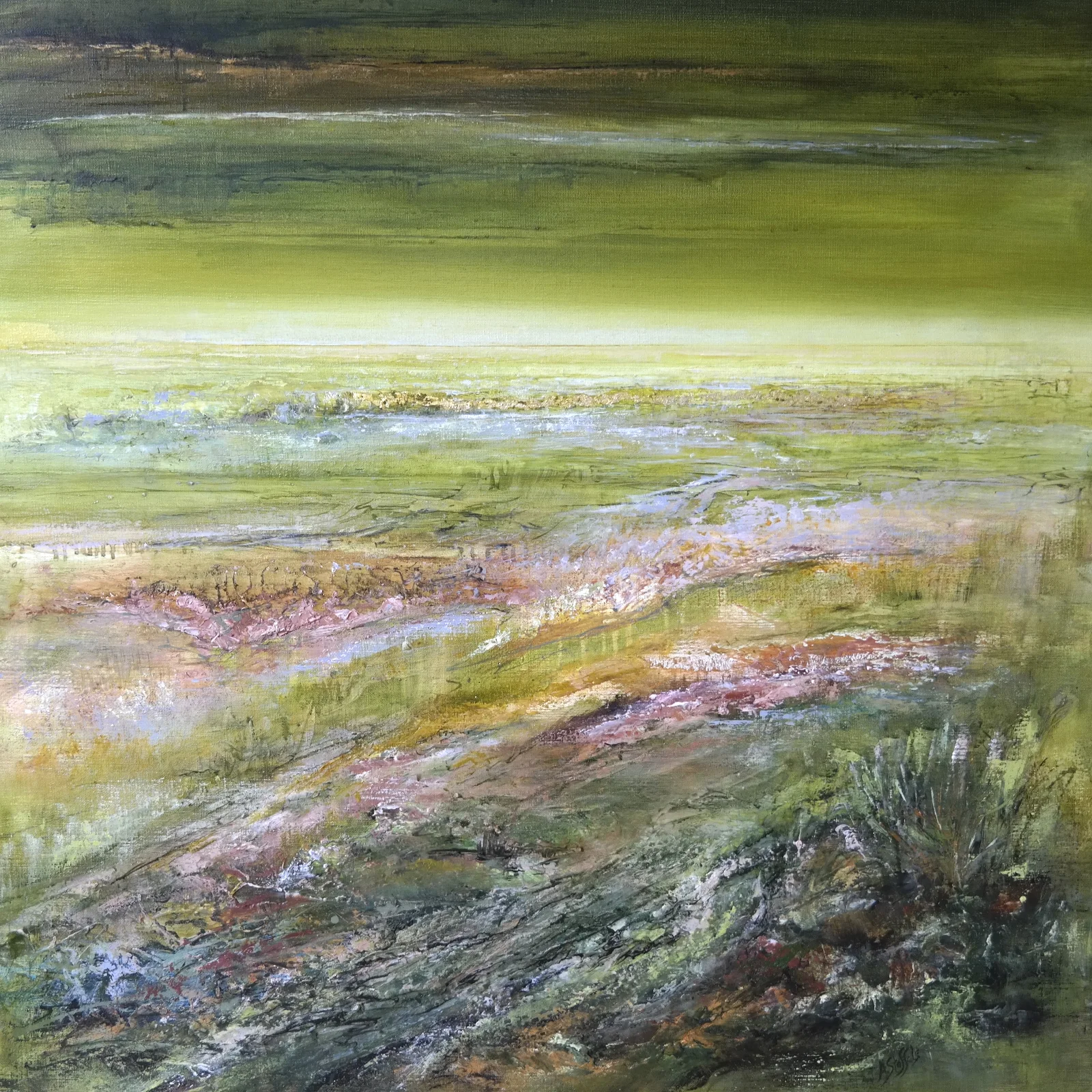 Green with a touch of gold 1 door Astrid Stoffels