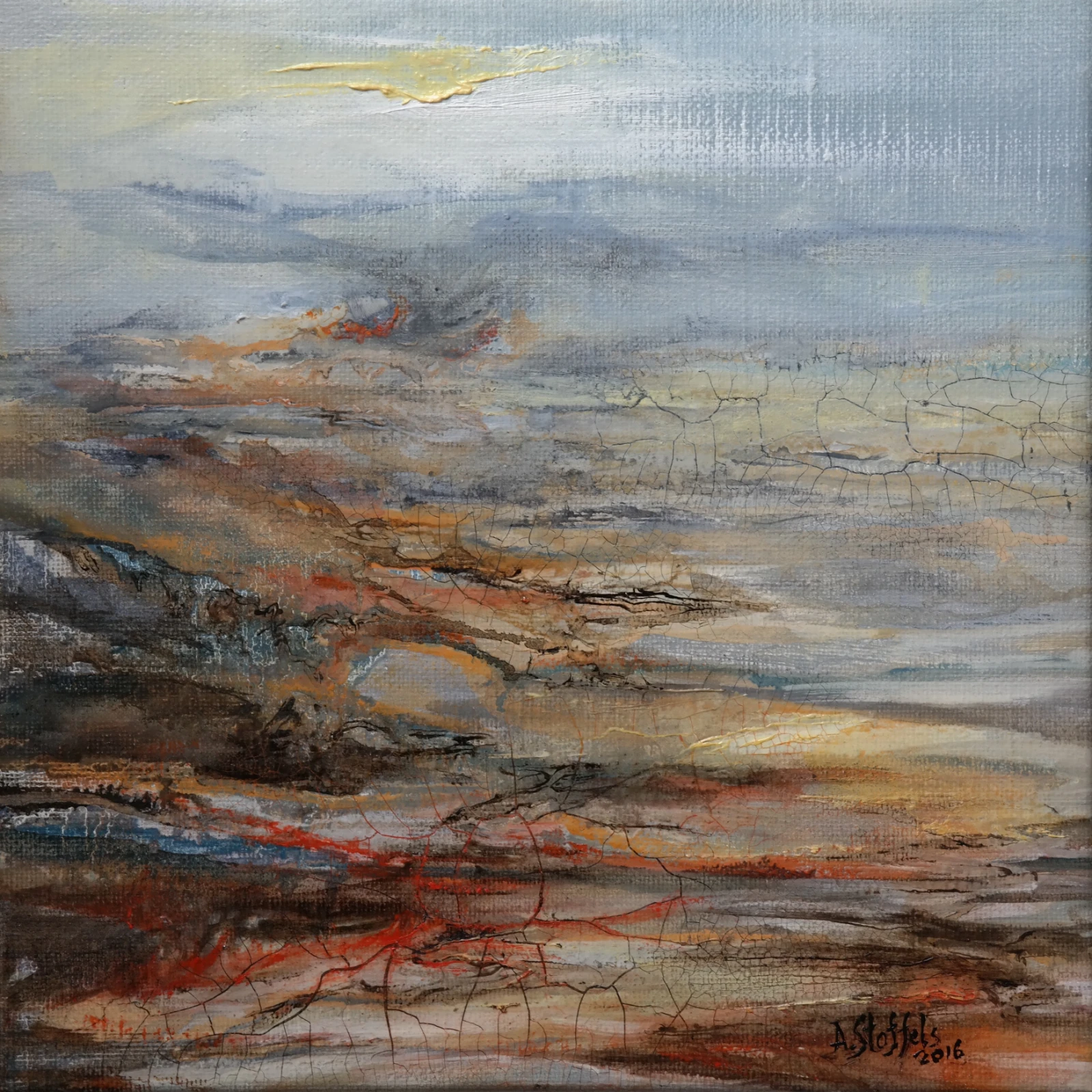 Human battle against nature IX by Astrid Stoffels